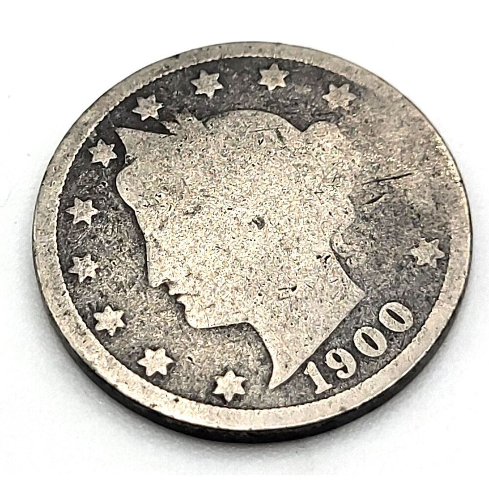 1900 Liberty V Nickel Cents US Coin